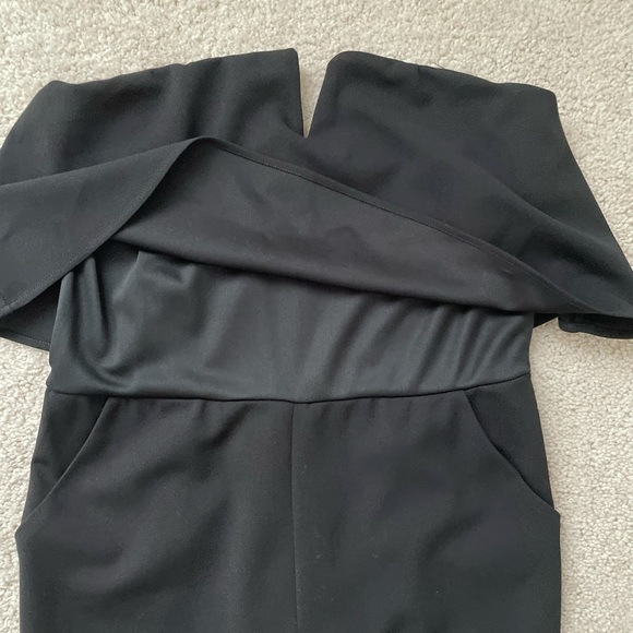 Aqua Strapless Black Jumpsuit - Size: Small - Picture 4 of 9